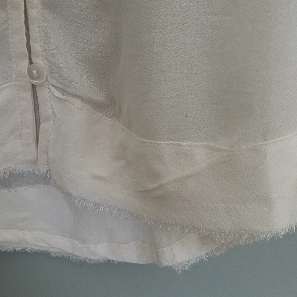 Silver Jeans Off White Embroidered & Embellished Boho Top - Large NWT. FABULOUS! - Picture 7 of 12